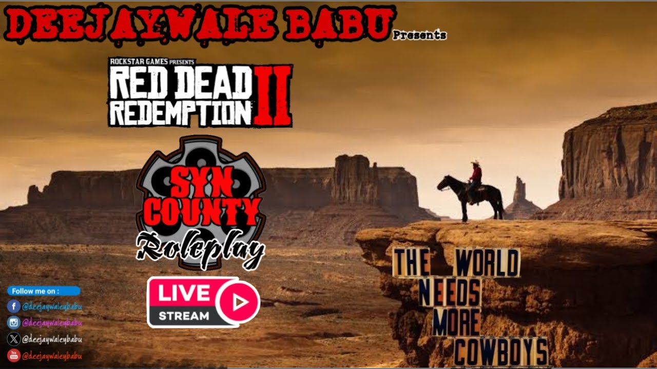 Syn Rdr2 RDR2 Syn County Roleplay in Hindi | MERRY CHRISTMAS | LIVE STREAM 09 ...