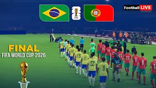 BRAZIL vs PORTUGAL - Final FIFA World Cup 2026 | Full Match All Goals | Simulation PES screenshot 1