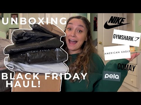 UNBOXING!! Gymshark, Nike, American Eagle, Oomay, Pela!