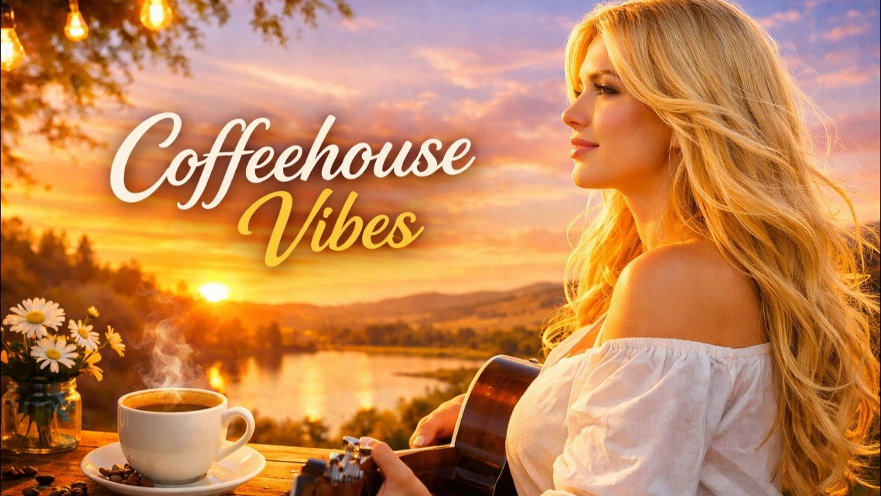 Coffeehouse Vibes - 1 Hour Instrumental Country LoFi | Relaxing Acoustic Ambient Music for Study