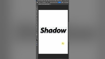 Photoshop How to make Text Shadow #photoshop #tutorial  #graphicdesign