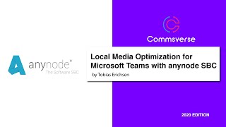 Local Media Optimization for Microsoft Teams with anynode SBC