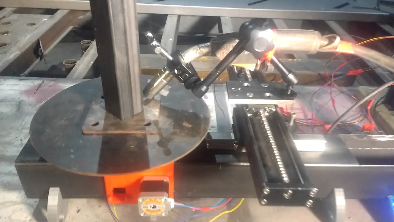 DIY cnc Orbit welding with arduino menu 12864 orbiteur soudeur premier essai