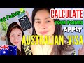 POINTS TESTED VISA CALCULATOR and apply Australian visa online🇦🇺