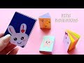 DIY 4 Easy & Cute Designs MINI NOTEBOOKS - ONE SHEET OF PAPER || How to make notebook