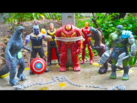 Giải Cứu Siêu Nhân Người Nhện, Người Sắt RoBot, Người Khổng Lồ Xanh, Hulk Đại Chiến GODZILLA || Hulk