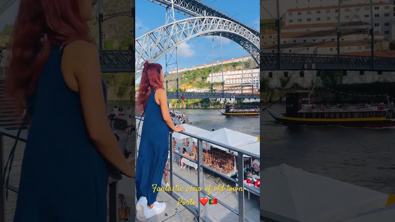 Fantastic view of old town Porto 