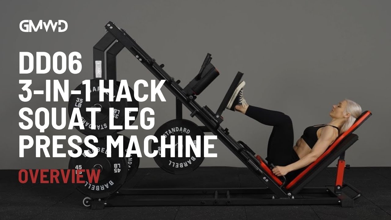 GMWD 3-In-1 Hack Squat Leg Press Machine DD06 | Product Overview - YouTube