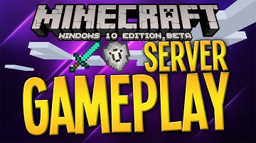 [0.12.1] Minecraft: Windows 10 Edition - External IP Server Gameplay!