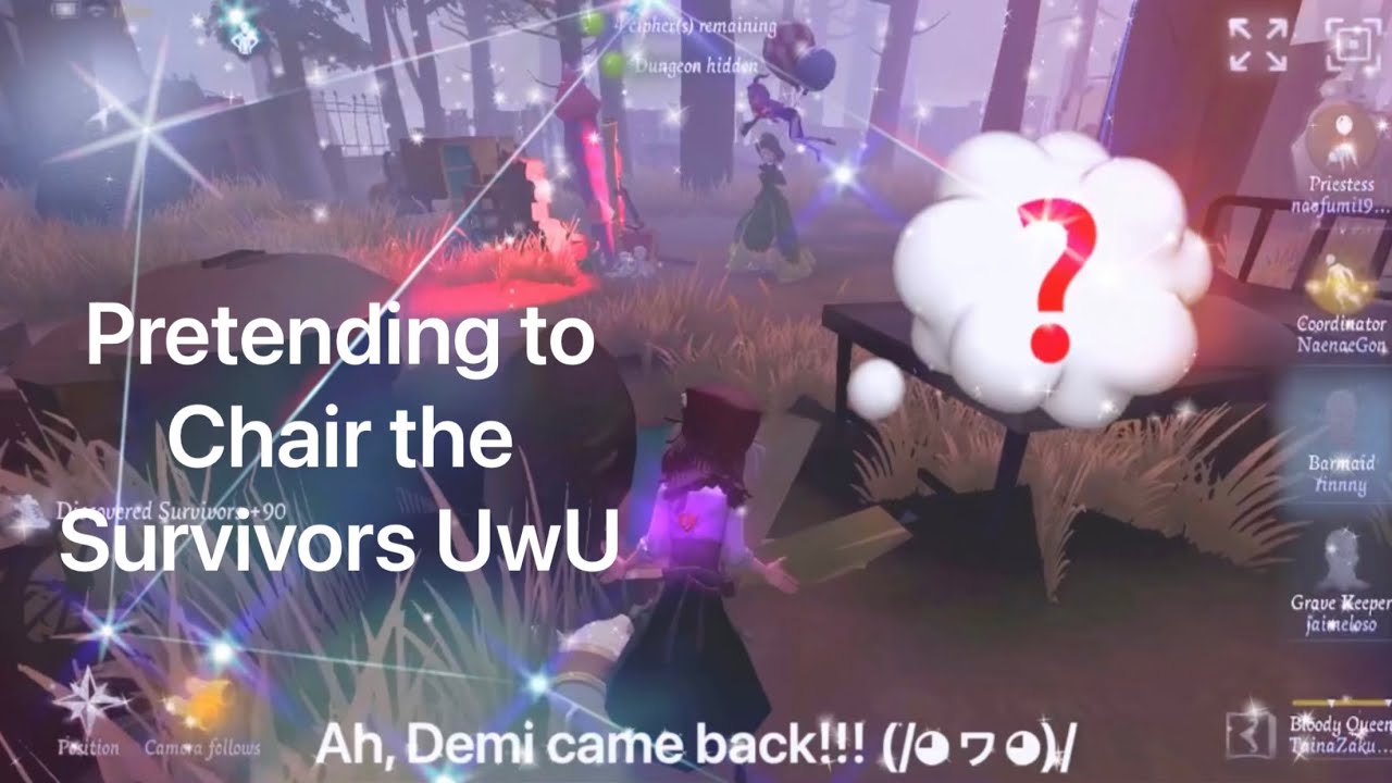 {Identity V} Pretending To Chair The Survivors! UwU (Funny Reactions)