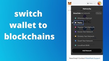 How to switch wallet to blockchains like Polygon on opensea