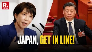 China Warns Japans New Pm Over Remarks On Taiwan, Trade Relations At Stake Sanae Takaichi