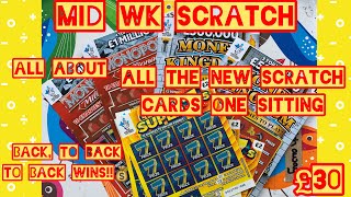 All the new cards in  one scratch , super 7s x5, money kingdomx2, monopoly millionaire, wins💰💰