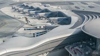 Mirroring Desert Dunes, KPF's Terminal A at Zayed International Airport Opens in Abu Dhabi, UAE