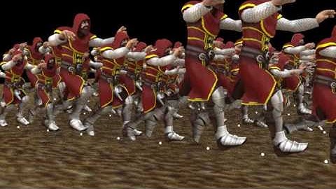 Maya Particle Crowd Simulation