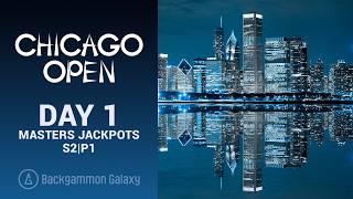 DAY 1 S2 P1: 2026 Chicago Open Backgammon | Masters Jackpots LIVE screenshot 5