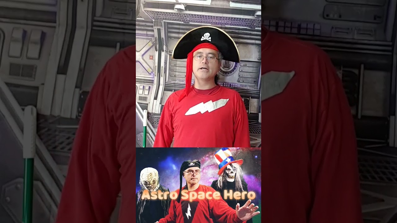 Astro Space Hero fighting the evil! 