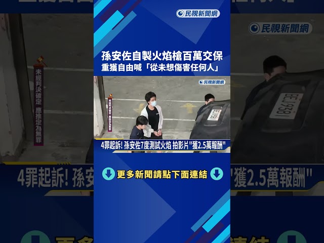 收押42天重獲自由 孫安佐百萬交保喊:從未傷害任何人－民視新聞