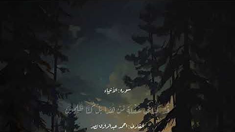 ما تيسر من سوره الانبياء للقارئ احمد عبد الرازق 🤍🤍