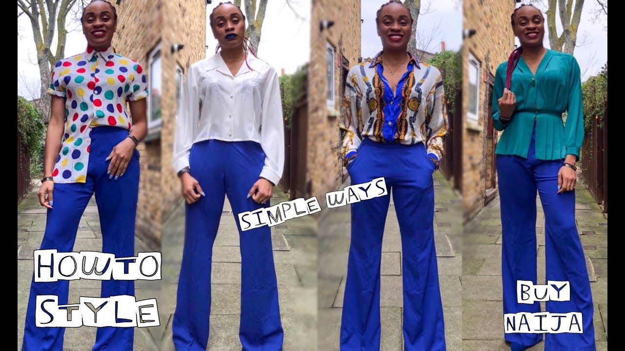 How to wear Classic Blue for your Color Code  Blue pants outfit, Royal blue  pants outfit, Casual work outfits