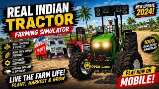 2 Tractors vs Giant Mud Truck! Can They Pull It Out? 🚜💥 🚜 #Tractor #IndianTractor #game #shorts  screenshot 4