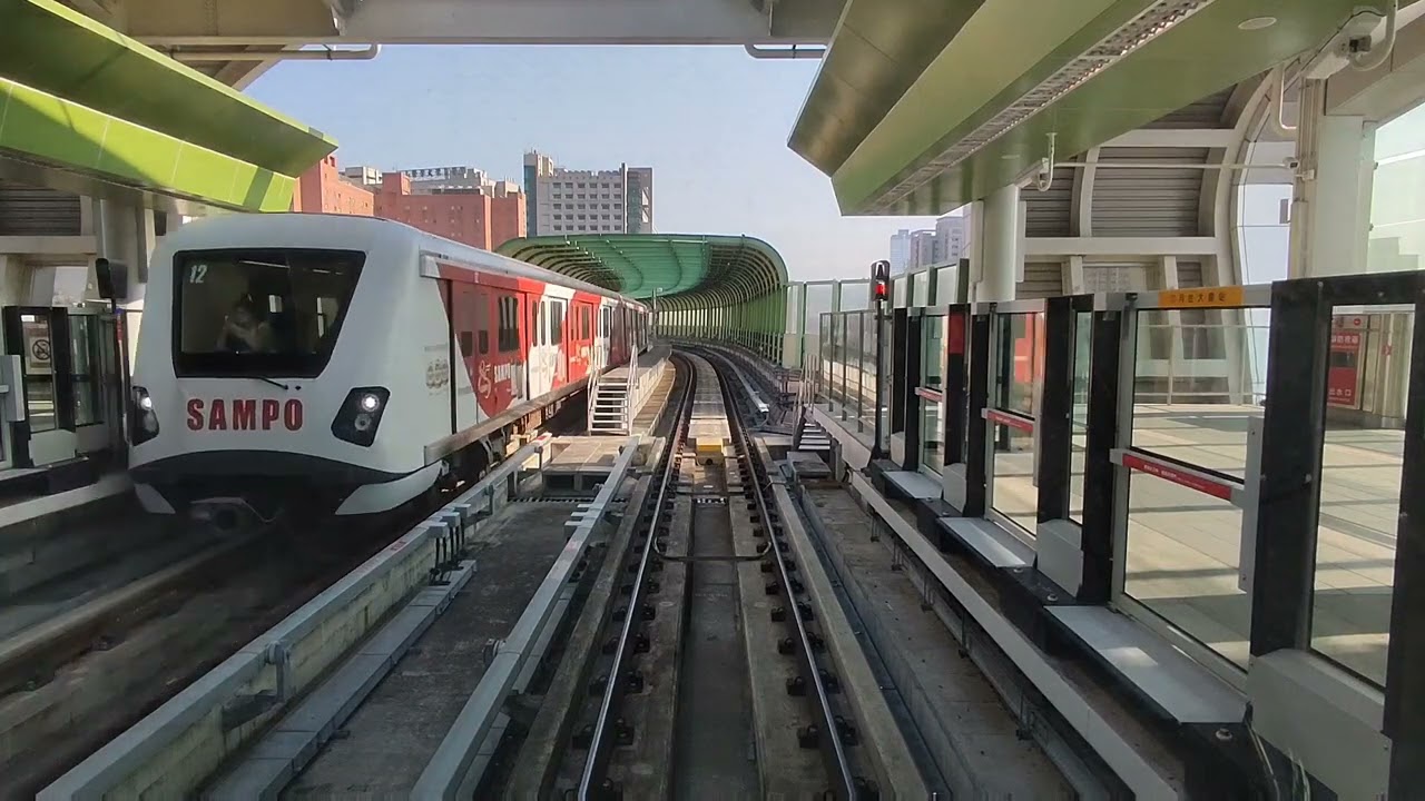 2022/01/15 台中捷運路程景 119高鐵台中站~103a北屯總站(車站字幕&車站位置圖附)