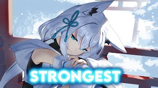 Video thumbnail of "Nightcore - Strongest (Alan Walker & Ina Wroldsen) 「Lyrics」"