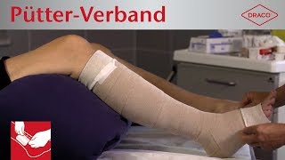 Putting on a Pütter bandage: compression bandage with short-stretch bandages | DRACO