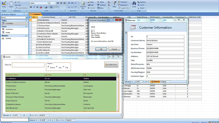 Microsoft Access 2013 VBA Programming : Open Form To Selected Record From List Box