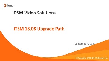 BMC Helix ITSM: How to Upgrade ITSM 1808
