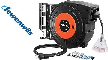 Ultimate Convenience Dewenwils Retractable Extension Cord Reel