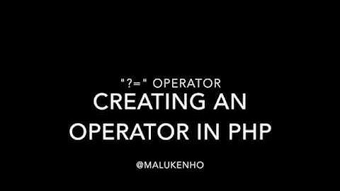 Creating an Operator on PHP Core