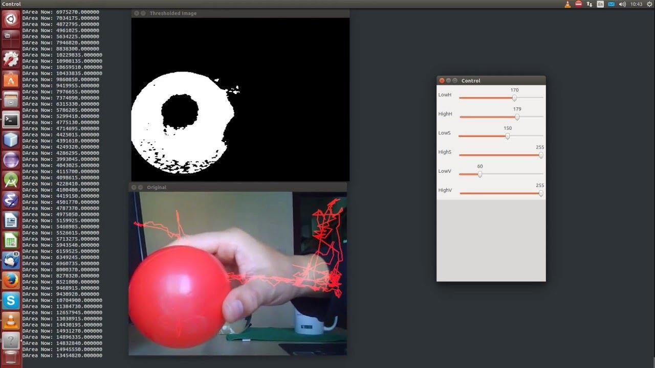 OpenCV ball detection - YouTube