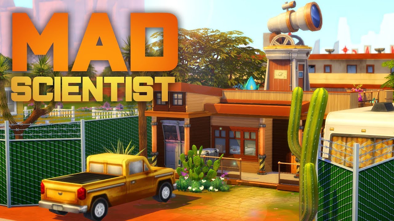 MAD SCIENTIST TINY HOME // Sims 4 Speed Build