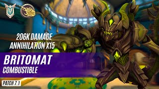 206K DAMAGE ANNIHILATION X15 britomat DROGOZ PALADINS COMPETITIVE (MASTER) COMBUSTIBLE