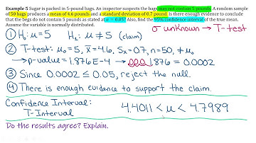 Statistical Methods (STA 2023) - Section 8.6 - Comparing Hypothesis Tests and Confidence Intervals
