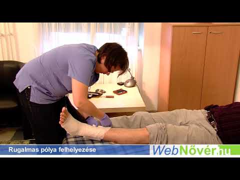 Rugalmas pólya felhelyezése | Webnővér.hu oktatóvideó