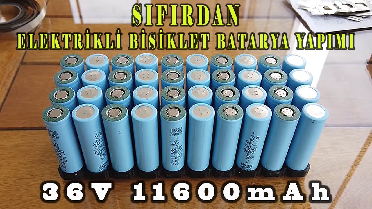 Elektrikli Bisiklet Batarya Yapımı || 36V 11.6Ah || Aspilsan 18650 2900mAh || Docreate || 10S 4P