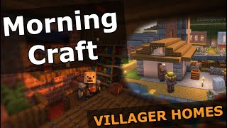 Villager Homes - [MorningCraft] #minecraft #morning#build#timelapse#show#village#home#house#houses