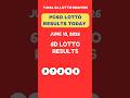 6D LOTTO DRAW RESULTS TODAY JUNE 13, 2026