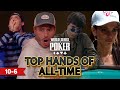 WSOP Top 100 Hands of All Time | 10-6 | Stu Ungar, Daniel Weinman, Beth Shak &amp; Filippo Candio