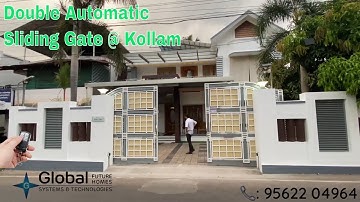 Double Automatic Sliding Gate Motor installed at Pallimukku, Kollam |Wifi Gate in Kerala| 9562204964