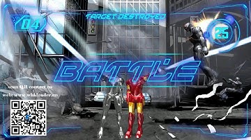 Iron man Kinect game,ar interactive projector kinect games,Costume Play ar games using led screen