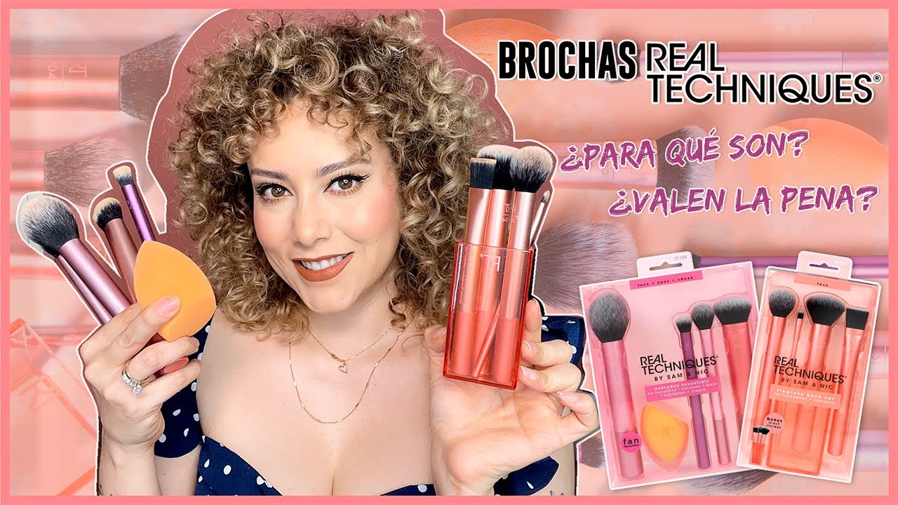 Real Techniques Everyday Essentials Set By Sam & Nic - Set brochas y  esponja de maquillaje