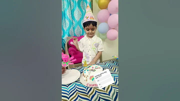 cake pe 3 & 4 dono no. hai iska matlab kya hai 😳😳🤔 #youtubevloggers my daughter'sbirthdayvlog #viral