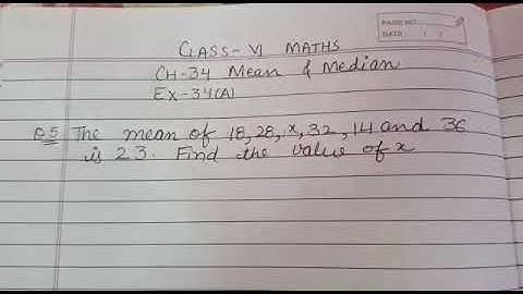 Q5,6 of Ex-34A ch-34 mean and Median class VI ICSE BOARD maths by love with mathematics