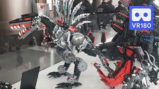 3D VR Lego Dragon, Dinosaur &amp; Godzilla in Amazing Lego World