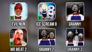 Ice Scream 8 All New Mods - Granny Vs Granny 2 Vs Granny 3 Vs Evil Nun Vs Ice Scream 8 & More