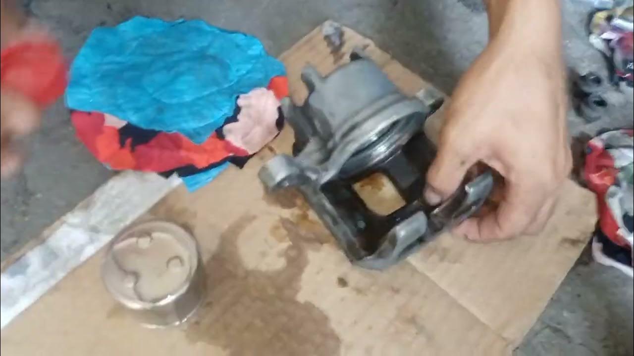 replace caliper repair kit Mirage g4 YouTube