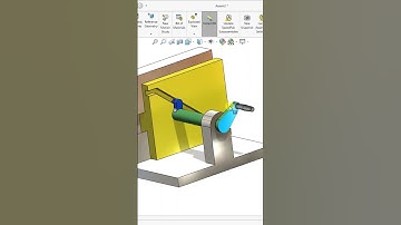 Rotary to linear design mechanism #shorts #solidworks  #design
